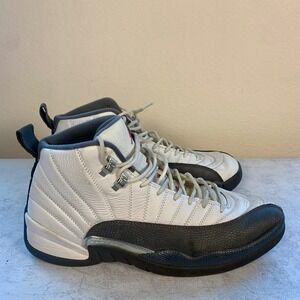 Air Jordan 12 XII Retro White Dark Gray Men's Size 12 US 130690 160